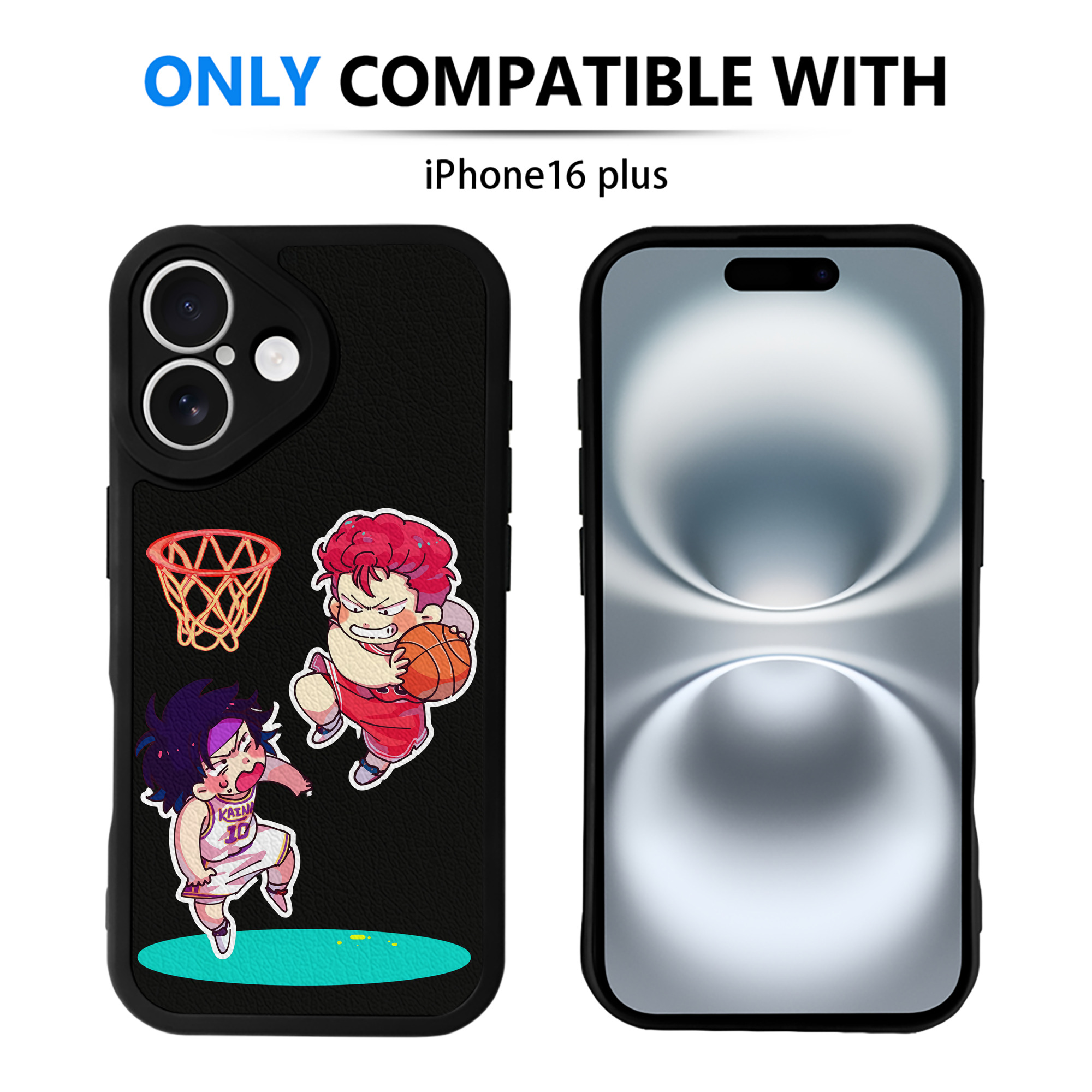 （画像用） SLAM DUNK／スラムダンク 【iPhone 16シリーズ対応】シリコンスマホケース（レザー調） 材質：シリコン